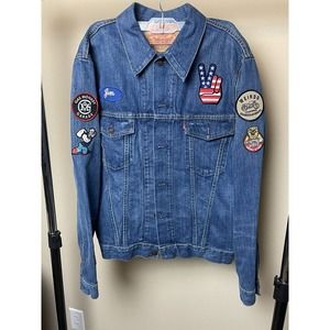 Levi’s Jean jacket 70505-0217With Patches Biker